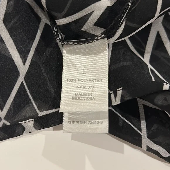 Bisou Bisou Sheer Blouse L - Picture 6 of 6